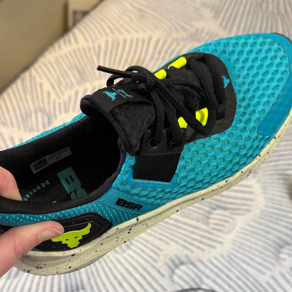 Under Armour Teal and Black Project Rock BSR 4 Men's Training Shoes - Picture 5 of 7